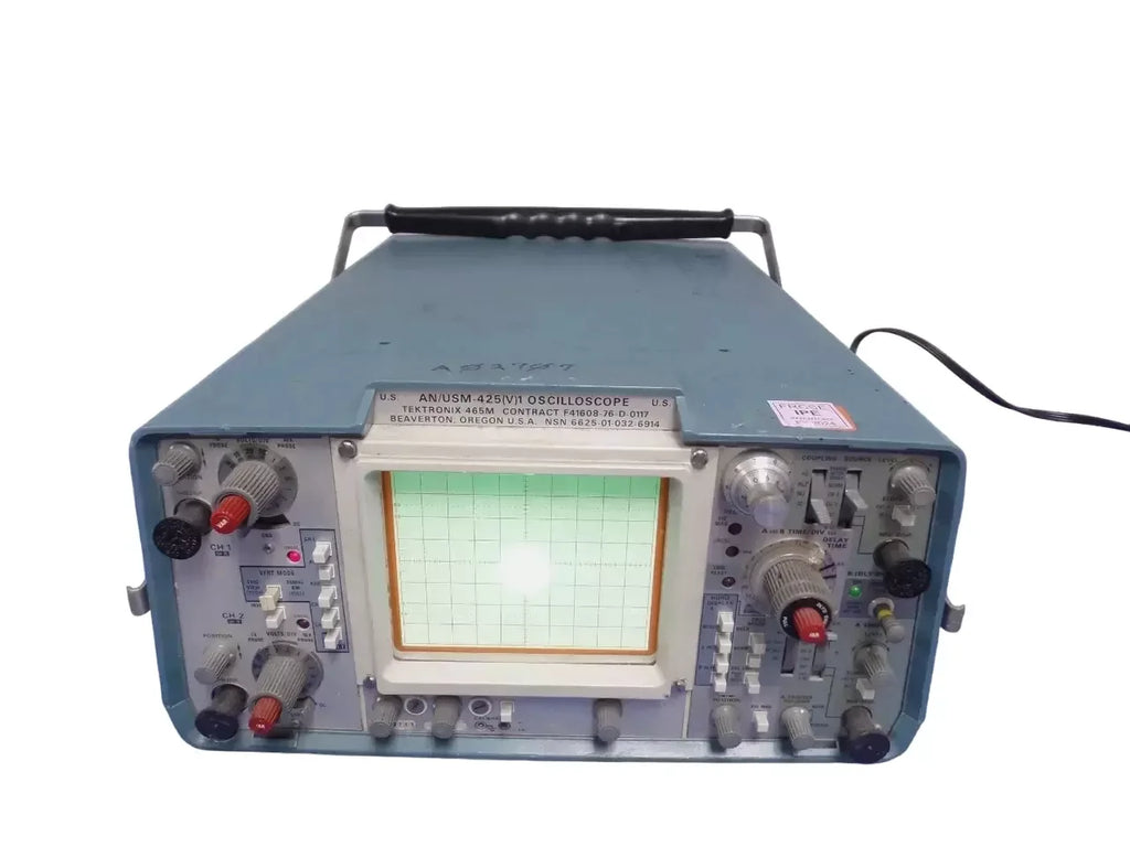 Tektronix 465M AN/USM-425(V) Analog Oscilloscope - High Performance - ZYYKZ Test Equipment