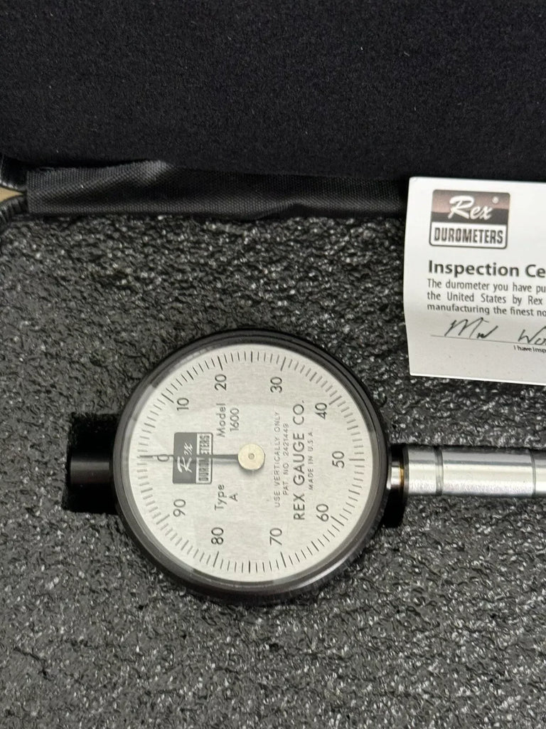 Rex Durometer Model 1600 Type A with Protective Hard Case - ZYYKZ Test Equipment