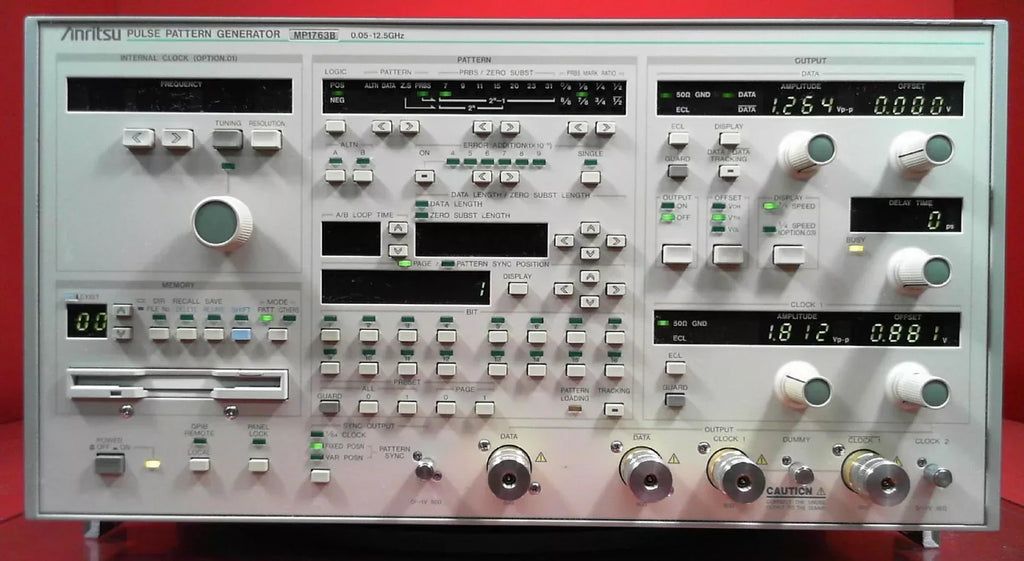 Anritsu MP1763B 12.5 GHz Pulse Pattern Generator - ZYYKZ Test Equipment