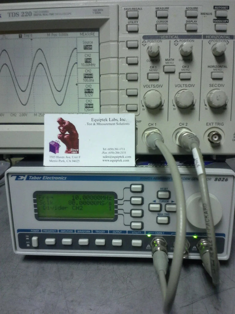 Tabor Electronics 8026 20 MHz Dual Channel Arbitrary Waveform Generator - ZYYKZ Test Equipment