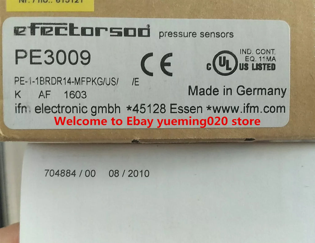 IFM PE3009 Pressure Sensor - PE-1-1BRDR14-MFPKG/US