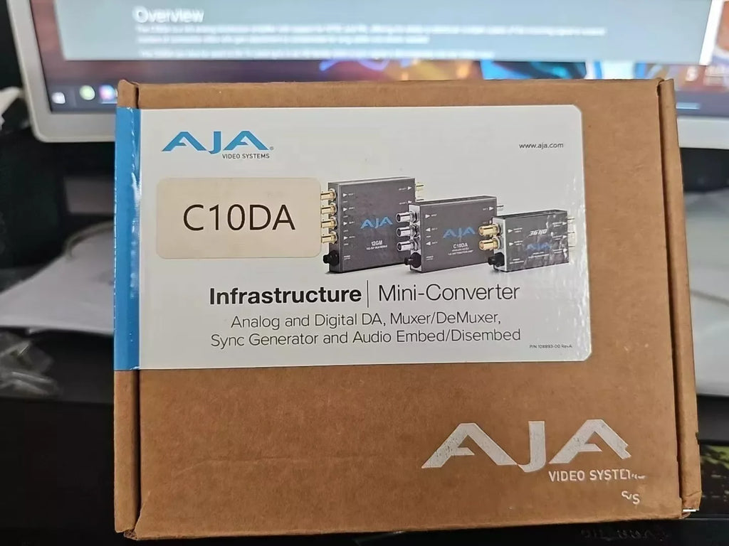 AJA C10DA High-Quality SDI to Analog Video Converter with Signal Distribution - ZYYKZ Test Equipment