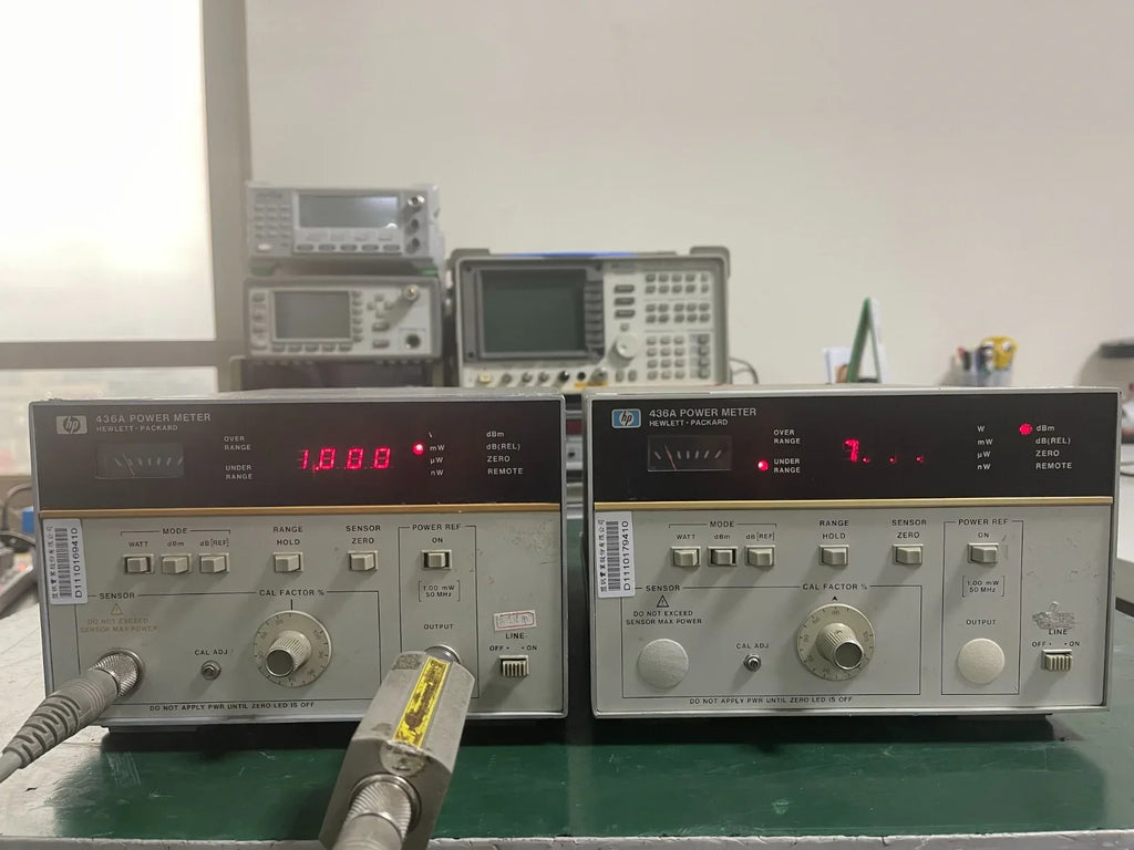 HP Agilent 436A Digital RF Power Meter with 638 and 552 Sensors - ZYYKZ Test Equipment