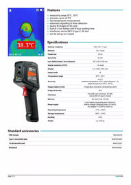 Sonel KT-120M Thermal Imaging Camera with Alarm - 0.5°C Accuracy, 120x90 Resolution