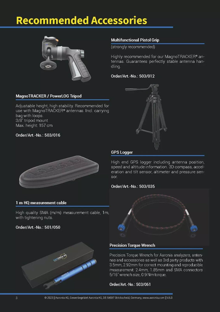 Aaronia MagnoTRACKER ELF-2 Active Magnetic Tracking Antenna (1Hz - 9kHz)