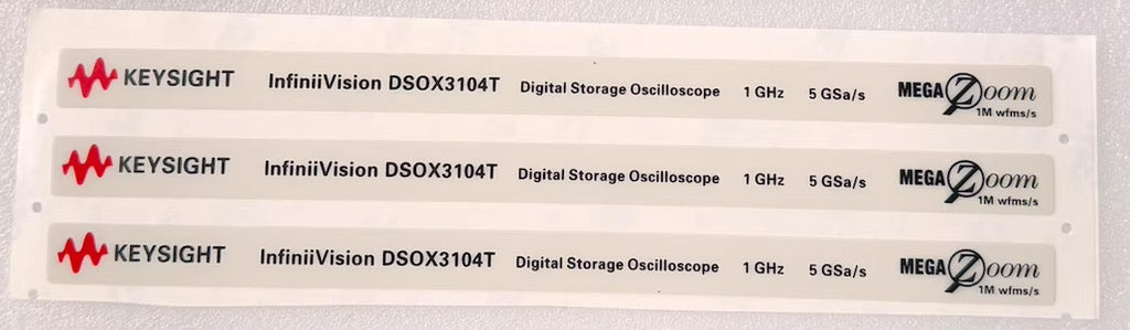 Keysight Label Nameplate for DSOX3014G, MSOX3104G, DSOX3104T, MSOX3104T