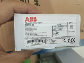 ABB Manual Motor Starter MS116-16, 16A, Thermal Overload Protection - ZYYKZ Test Equipment