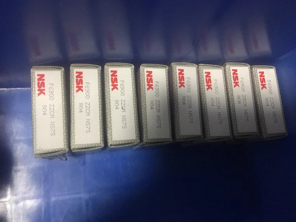 NSK F6900ZZCM Precision Shielded Ball Bearings - 8pcs Set - ZYYKZ Test Equipment