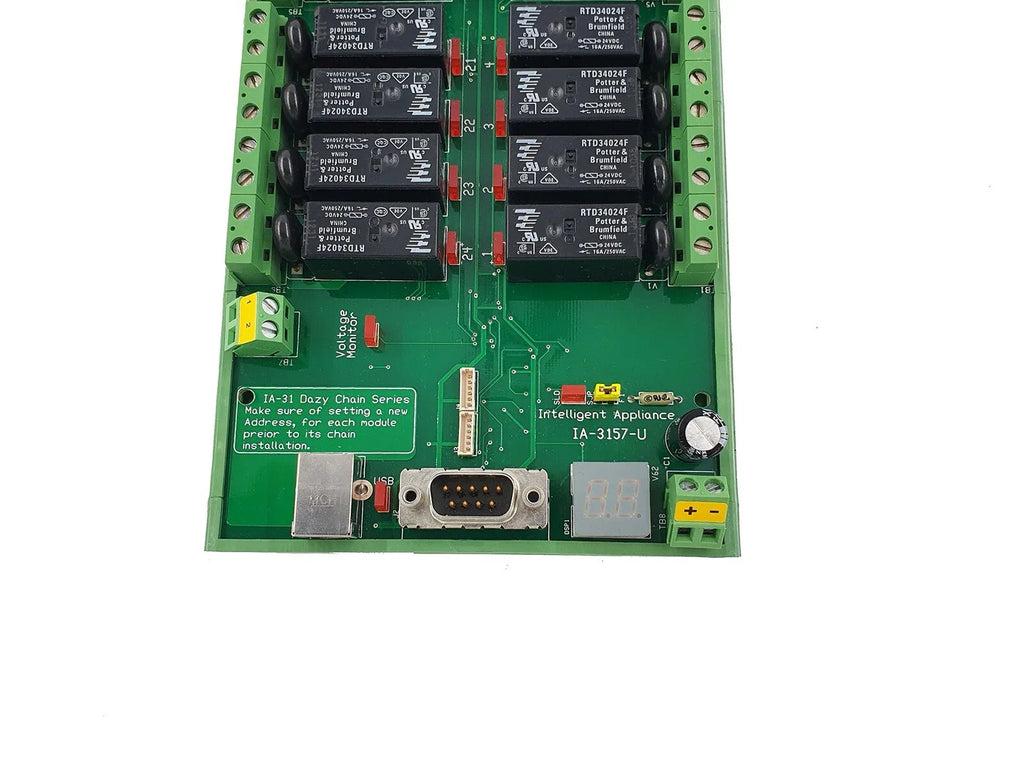 Intelligent USB 24-Channel 16A Power Relay Digital I/O Card Module - ZYYKZ Test Equipment