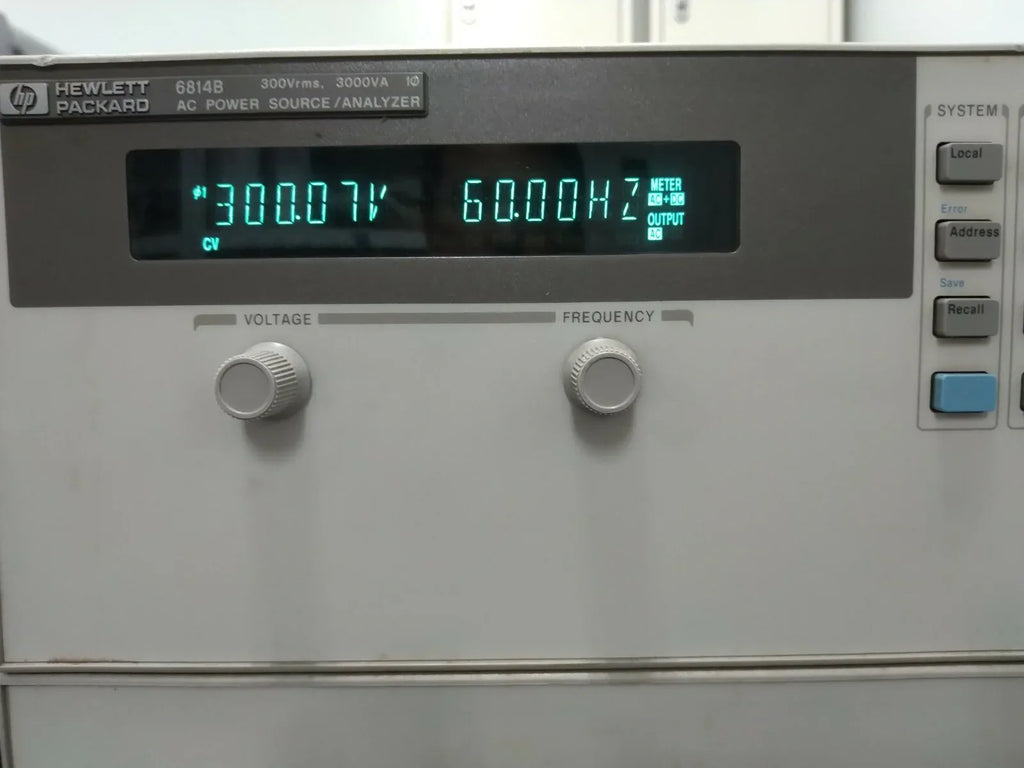 HP Agilent 6814B AC Power Source and Analyzer, 3000VA, 150/300V, 20/10A - ZYYKZ Test Equipment