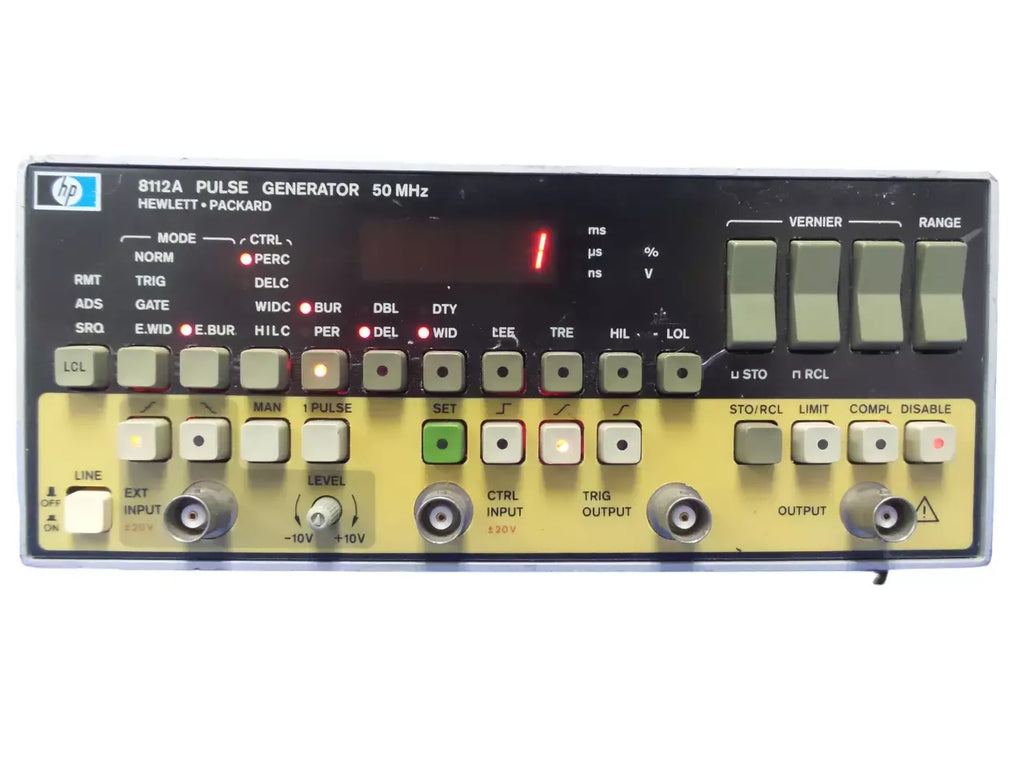 HP 8112A 50MHz Precision Pulse Generator for Accurate Signal Testing - ZYYKZ Test Equipment