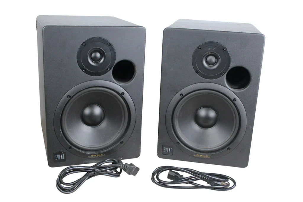 Event Electronics 20/20 BAS V3 Professional Studio Monitor Pair - Black - ZYYKZ Test Equipment