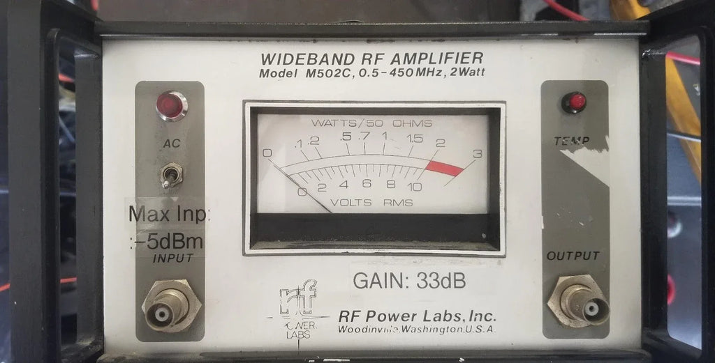 RF POWER LABS Wideband RF Power Amplifier, 1 MHz - 1 GHz - ZYYKZ Test Equipment