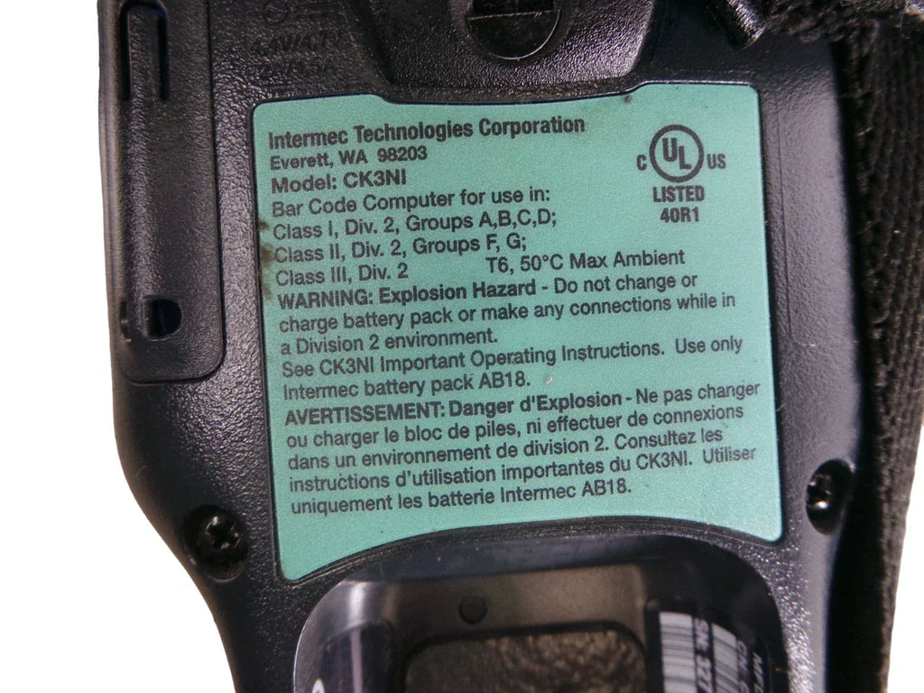 Intermec CK3NI CK3G20B00E100 Mobile Barcode Scanner - Lot of 2 - ZYYKZ Test Equipment