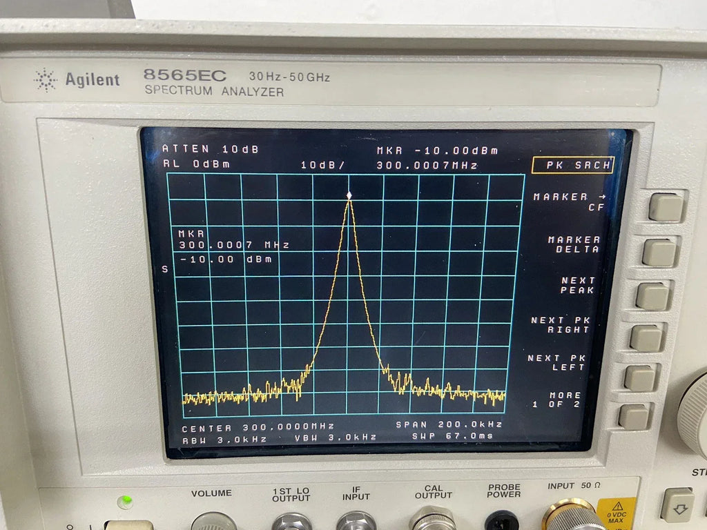 HP Agilent 8565EC Spectrum Analyzer 20Hz-50GHz with NIST Calibration Options - ZYYKZ Test Equipment