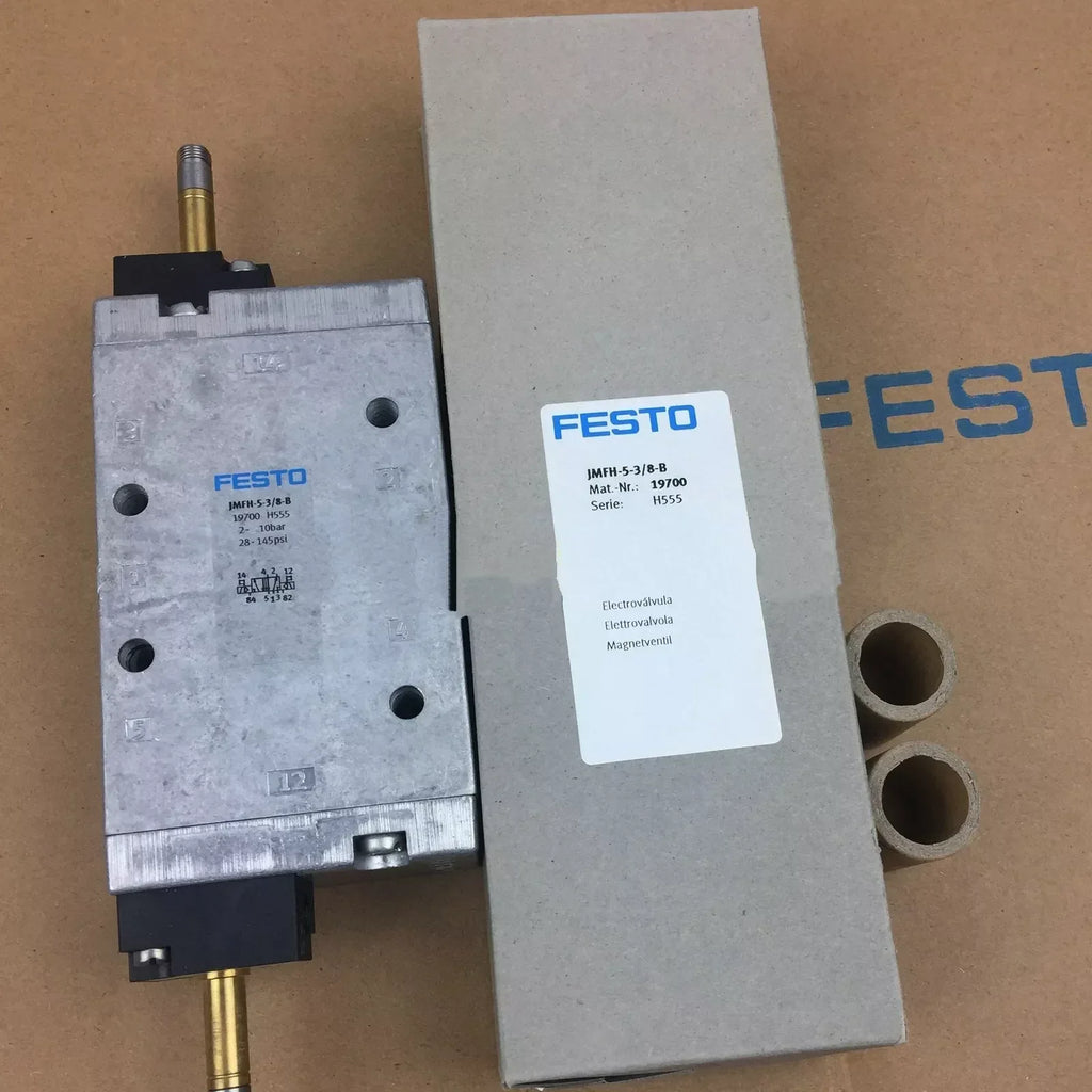Festo JMFH-5-3/8-B Solenoid Valve, Model 19700 – High Performance Pneumatic Control - ZYYKZ Test Equipment