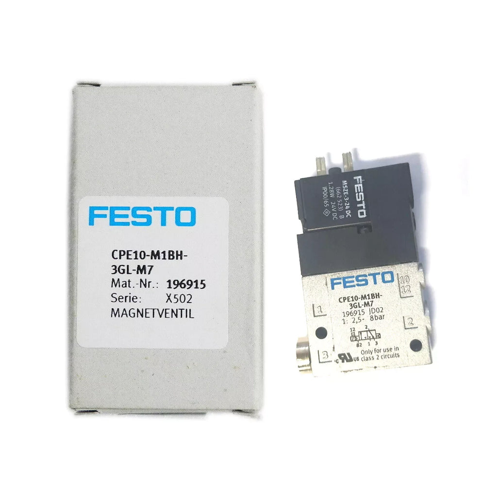 Festo CPE10-M1BH-3GL-M7 196915 3/2-Way Pneumatic Solenoid Valve - ZYYKZ Test Equipment