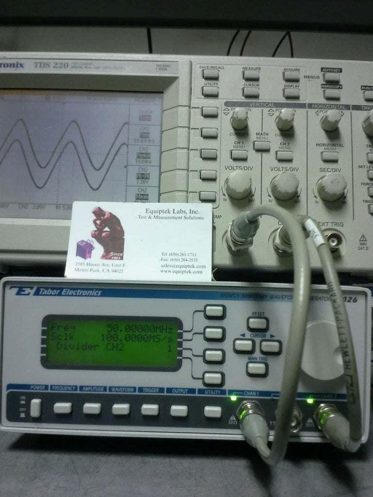Tabor Electronics 8026 20 MHz Dual Channel Arbitrary Waveform Generator - ZYYKZ Test Equipment