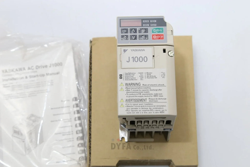 Yaskawa J1000 Variable Frequency Drive CIMR-JT2A0006B AA - 0.75 kW - ZYYKZ Test Equipment