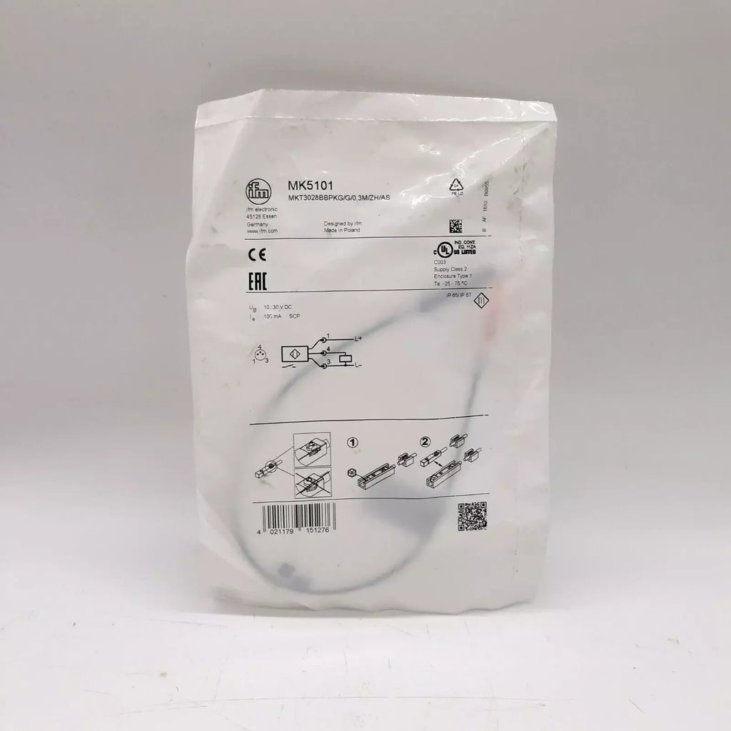 IFM MK5101 Inductive Proximity Sensor Switch - Model MK 5101 - ZYYKZ Test Equipment