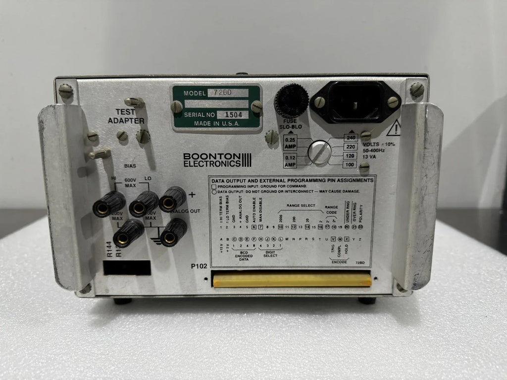 Boonton 72BD Digital Capacitance Meter with High Precision Measurement - ZYYKZ Test Equipment
