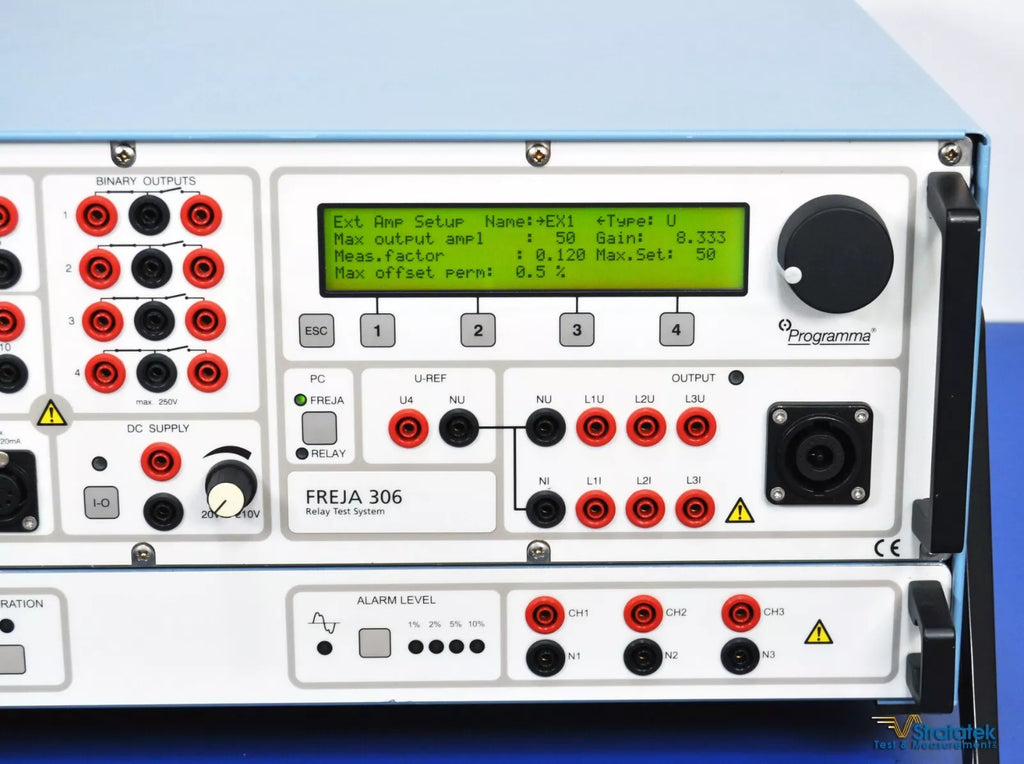 Programma FREJA 306 Relay Test System with Amplifier