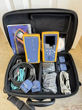 Load image into Gallery viewer, Fluke Networks DTX-1800 CableAnalyzer Cat6/Cat6a Certification Test Set with DTX-PLA002 &amp; DTX-CHA002 Accessories - ZYYKZ Test Equipment