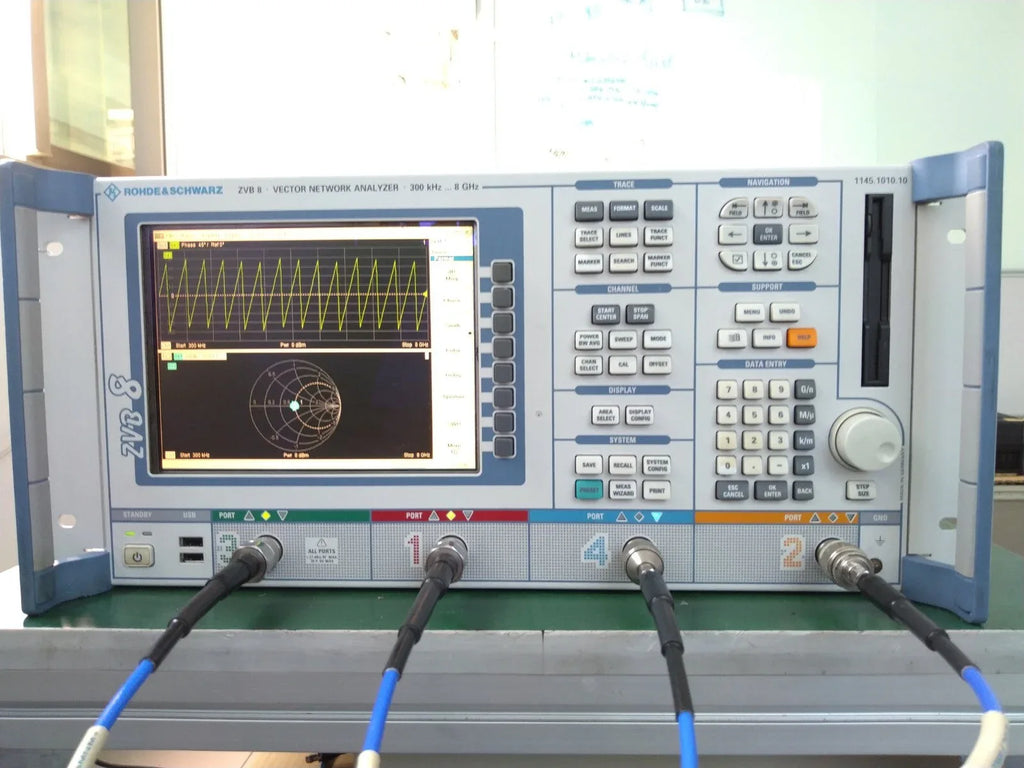Rohde & Schwarz ZVB8 Vector Network Analyzer, 300 kHz - 8 GHz, 4 Ports - ZYYKZ Test Equipment