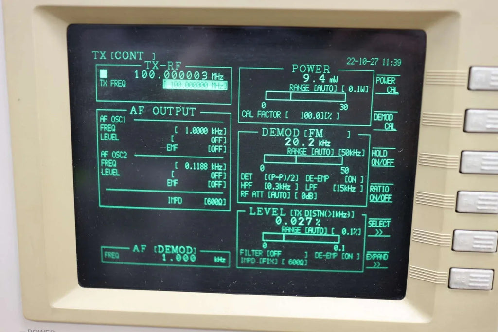 Anritsu MT2605B1 Radio Communication Tester 100 kHz–2 GHz - ZYYKZ Test Equipment