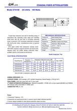 Load image into Gallery viewer, 4 GHz 100W RF Attenuator with C-Band Frequency Response - ZYYKZ Test Equipment