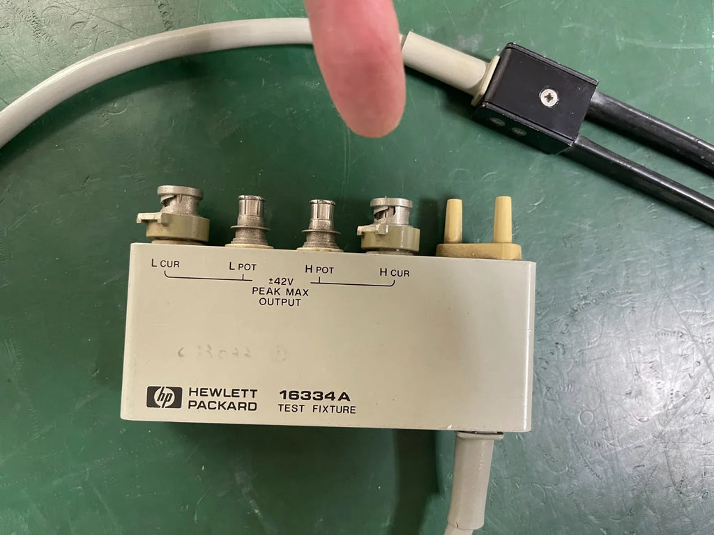 HP Agilent 16334A Bridge Test Fixture for Impedance Analyzer & LCR Components - ZYYKZ Test Equipment
