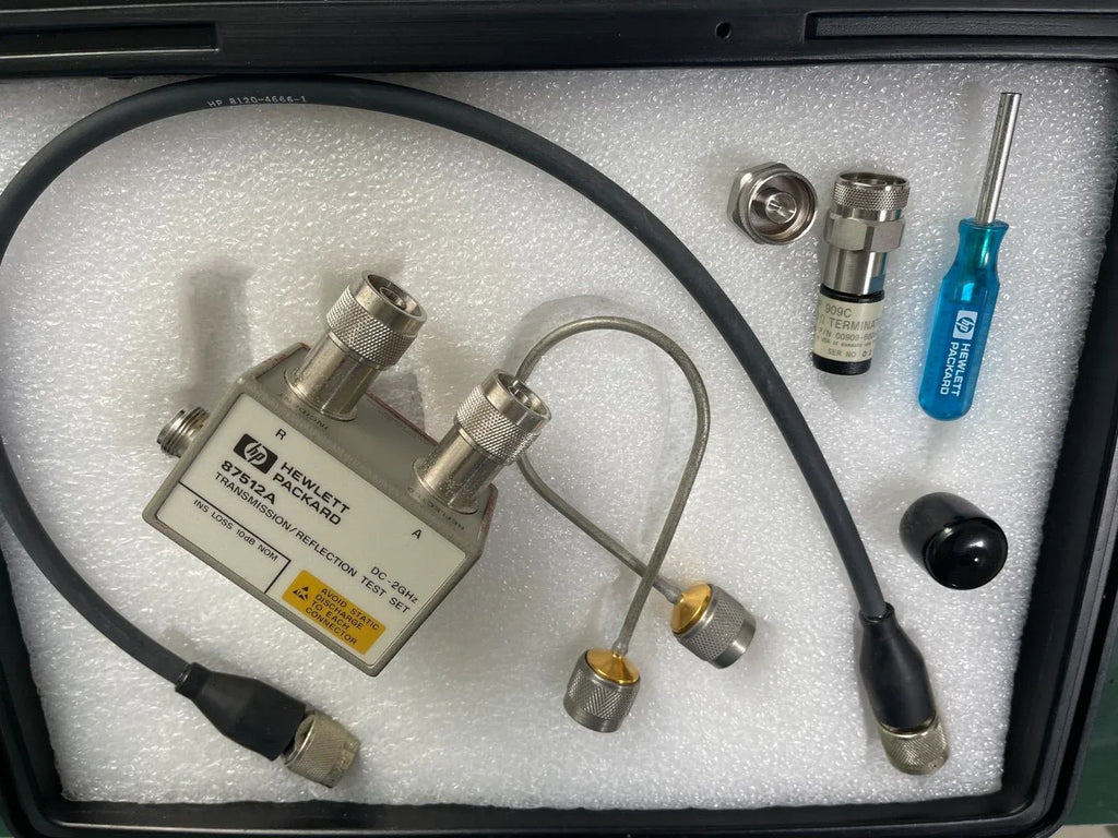 Agilent 87512A 50 Ohm Transmission/Reflection Test Kit DC to 2 GHz with Case - ZYYKZ Test Equipment