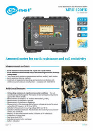 Sonel MRU-120 HD Earth Ground Resistance and Resistivity Tester Meter