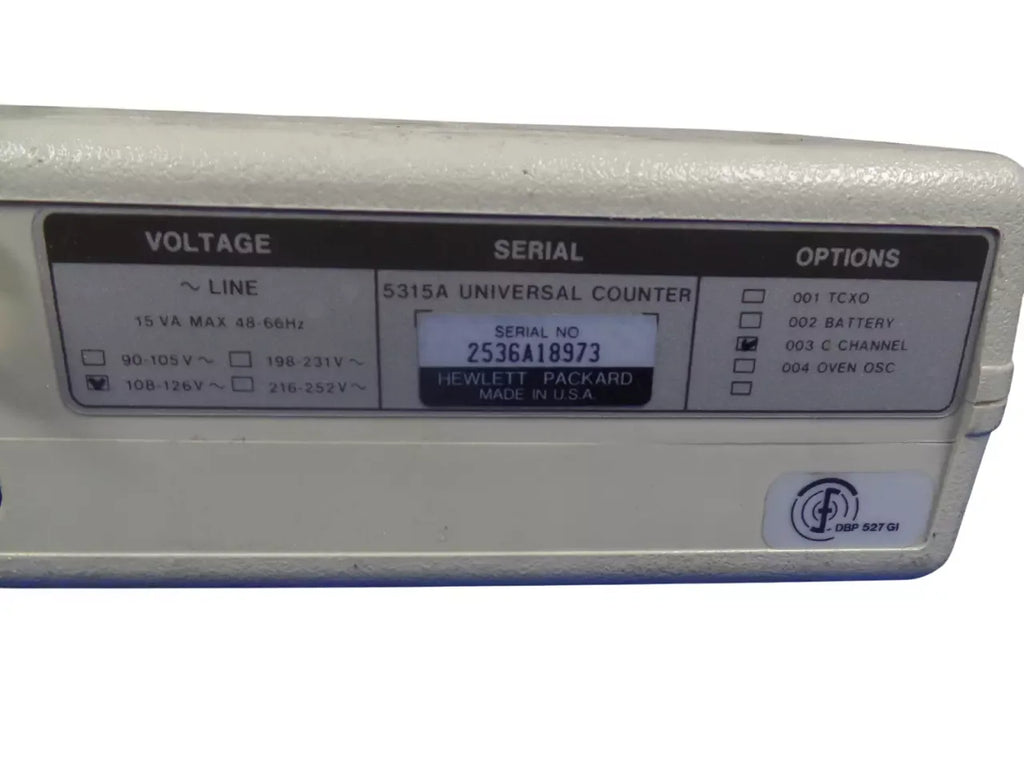 HP 5315A Universal Counter - High-Precision Frequency Measurement Instrument - ZYYKZ Test Equipment