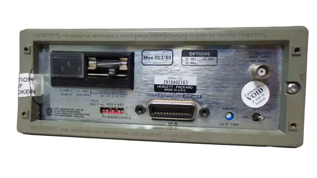 HP 5316B Universal Frequency Counter with 100 MHz Bandwidth - ZYYKZ Test Equipment