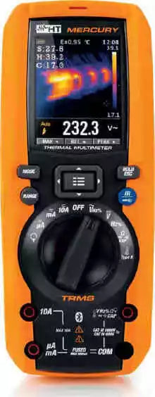 HT Instruments MERCURY TRMS Digital Multimeter with Infrared Camera - 1kV, 10A, Resistance Measurement