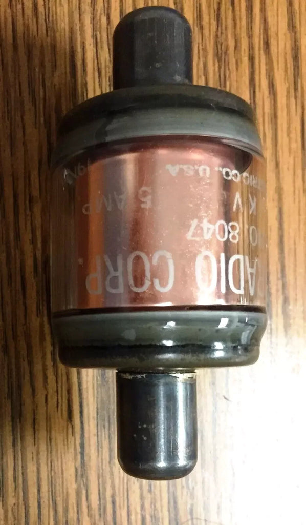Aircraft Radio Corp P/N 8047 50 pF 5kV Glass Tube Vacuum Capacitor - ZYYKZ Test Equipment