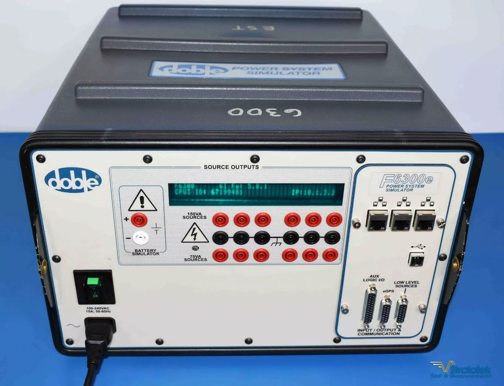 Doble F6300E External Amplifier Power System Simulator for 3 Phase Relay Testing