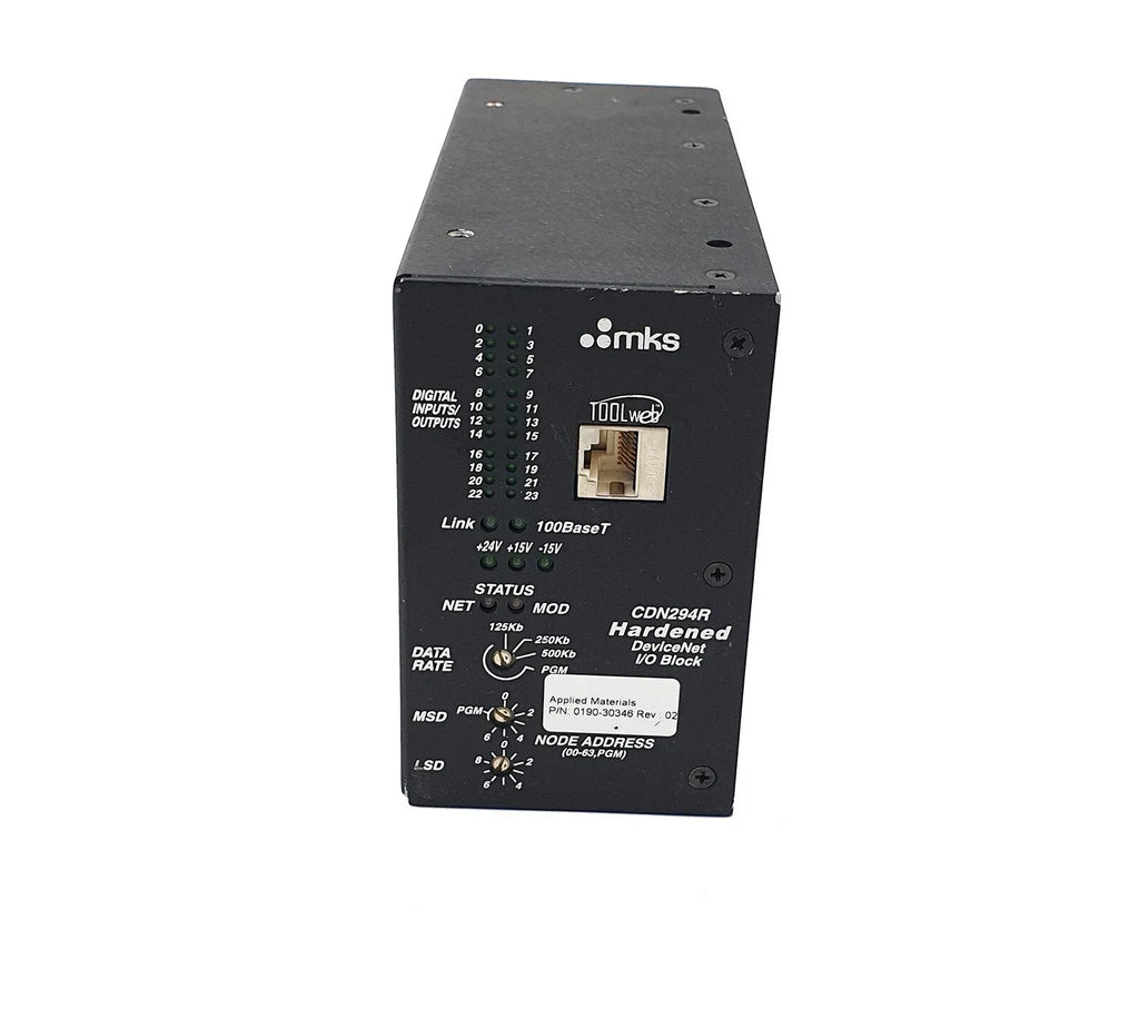 MKS CDN294R Hardened DeviceNet I/O Block Module - ZYYKZ Test Equipment