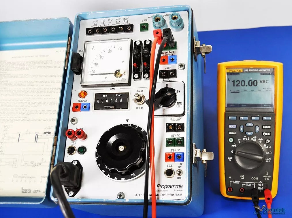 Programma SVERKER 608 Relay Test Set - 10A/100A ACV/DCV, NIST Calibrated, 220V Input