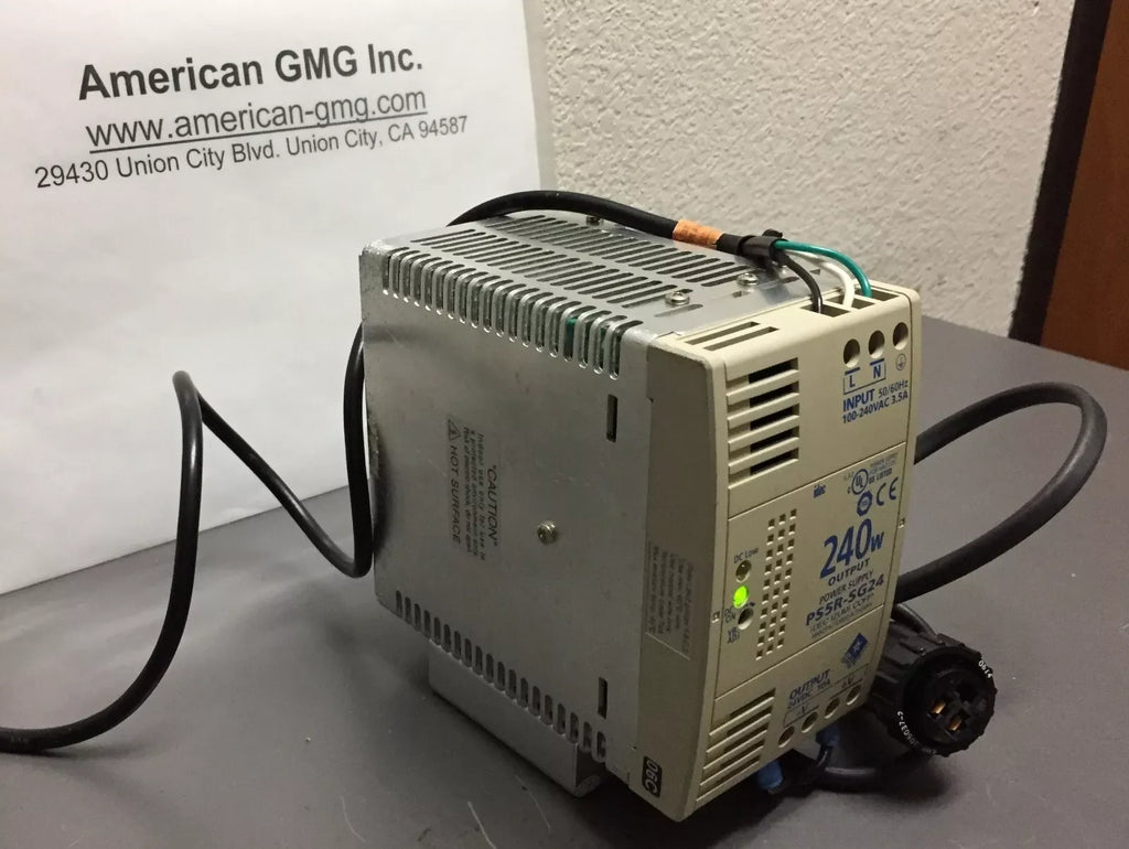 IDEC PS5R-SG24 AC-DC Power Supply 240W 100-240V Input with Cables - ZYYKZ Test Equipment