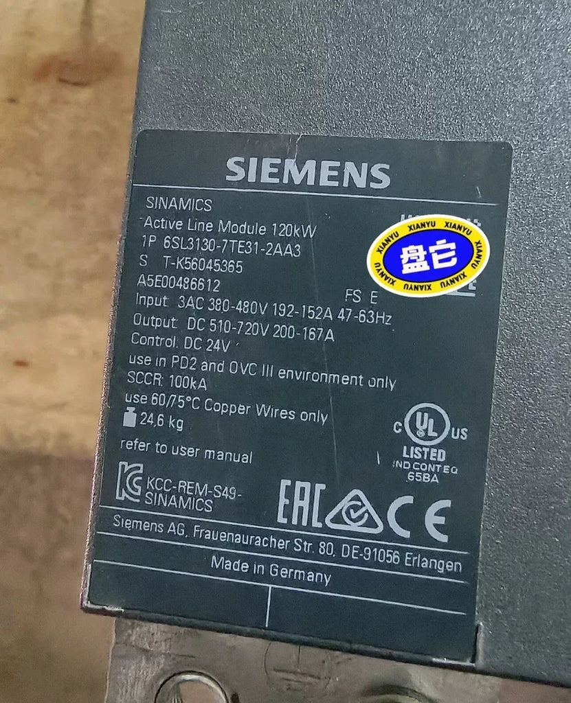 Siemens 6SL3130-7TE31-2AA3 Power Module for SINAMICS Drive Systems - ZYYKZ Test Equipment