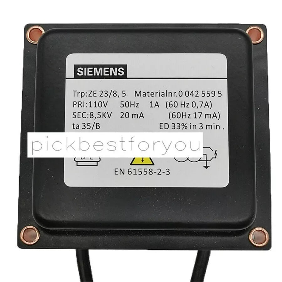 Siemens ZE23 Ignition Transformer 240V 1A 8.5KV Output Voltage - ZYYKZ Test Equipment