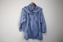 Load image into Gallery viewer, Blue Kimono-Style Remake Coat - Modern Fusion Outerwear - ZYYKZ Test Equipment