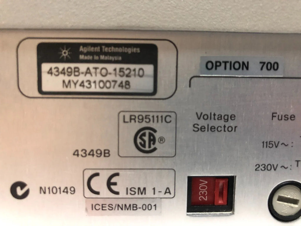 4349B 4-Channel High Resistance Meter for Precision Testing - ZYYKZ Test Equipment