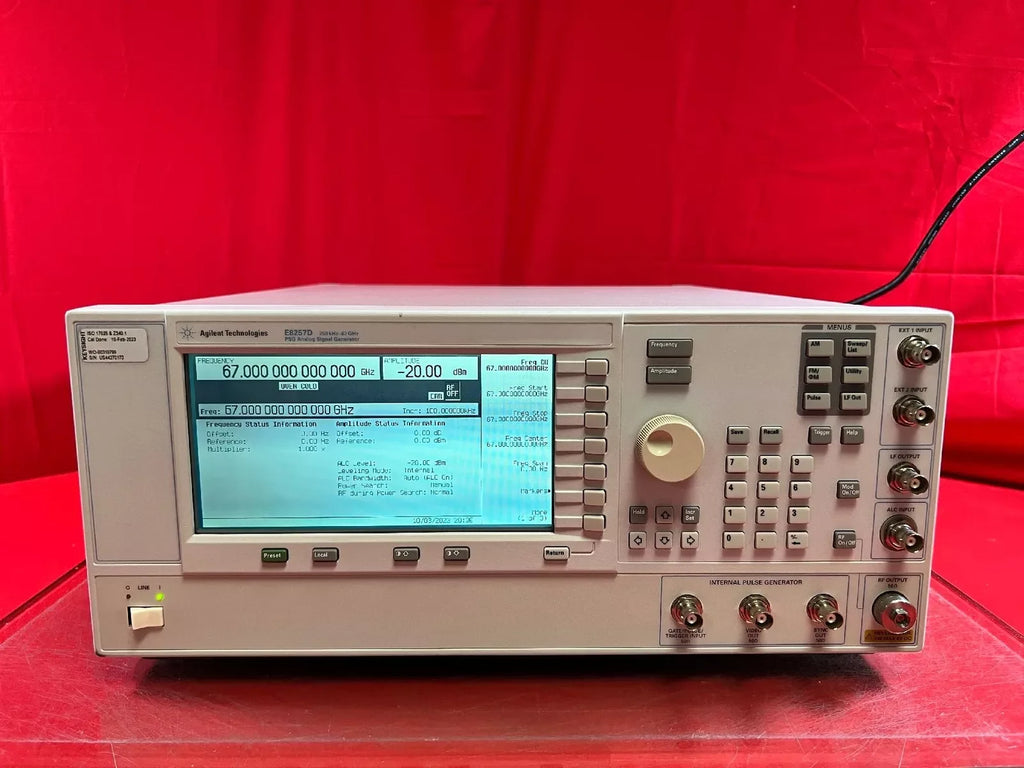 Keysight E8257D PSG Analog Signal Generator, 250 kHz to 67 GHz - ZYYKZ Test Equipment