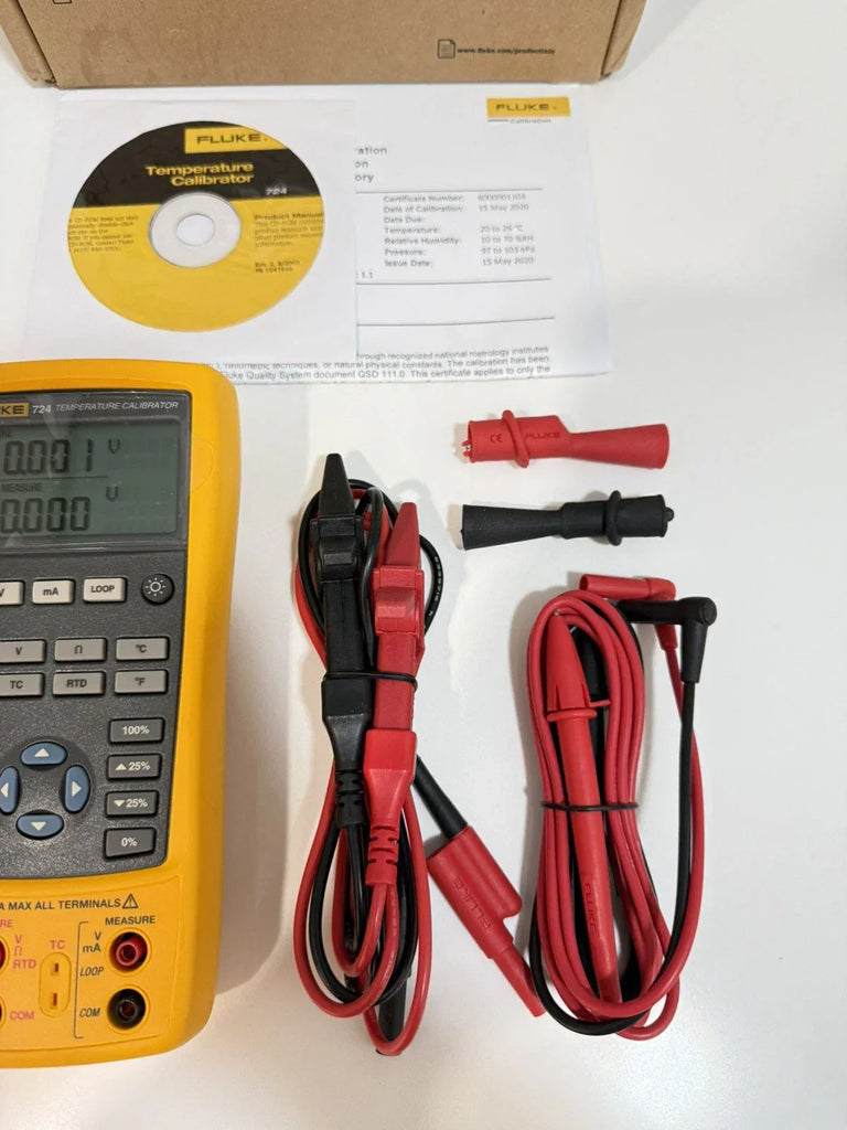 FLUKE 724 Precision Temperature Calibrator Meter for Accurate Calibration - ZYYKZ Test Equipment