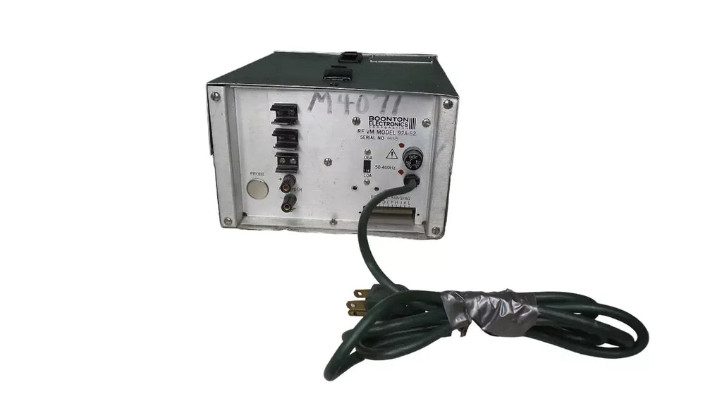 BOONTON Electronics 92A-S2 Precision RF Millivoltmeter - ZYYKZ Test Equipment