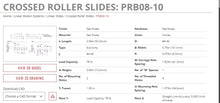 Load image into Gallery viewer, PIC DRB08-10 Aluminum Cross Roller Slide, 1 Travel, 0.0001 Accuracy - ZYYKZ Test Equipment