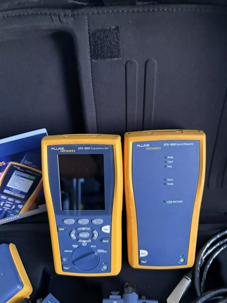 Fluke Networks DTX-1800 CableAnalyzer with SFM2, MFM2 & PLA002 Modules - ZYYKZ Test Equipment